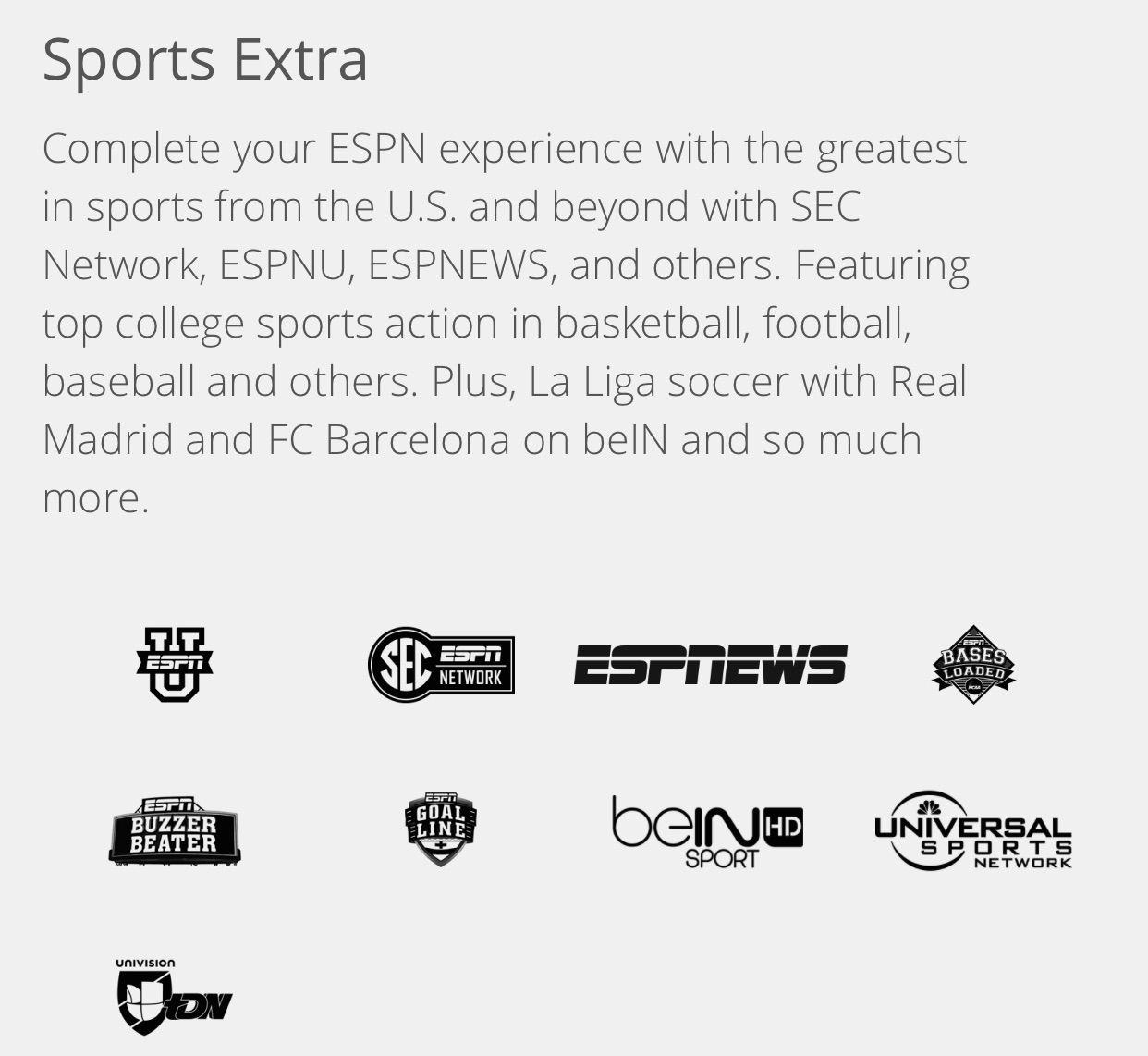 Sling TV + Sports Extra Package 1 Year Subscription (Out of Stock