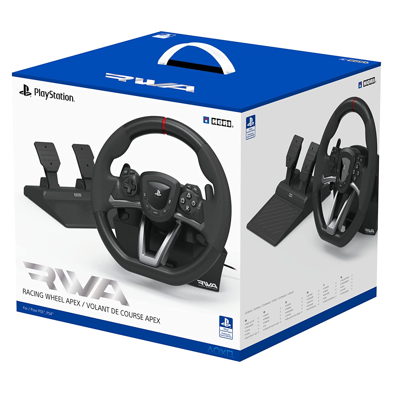 HORI Racing Wheel Apex for Playstation 5, PlayStation 4 and PC - Officially  Licensed by Sony - Compatible with Gran Turismo 7